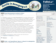 Tablet Screenshot of blog.familie-in-bewegung.de